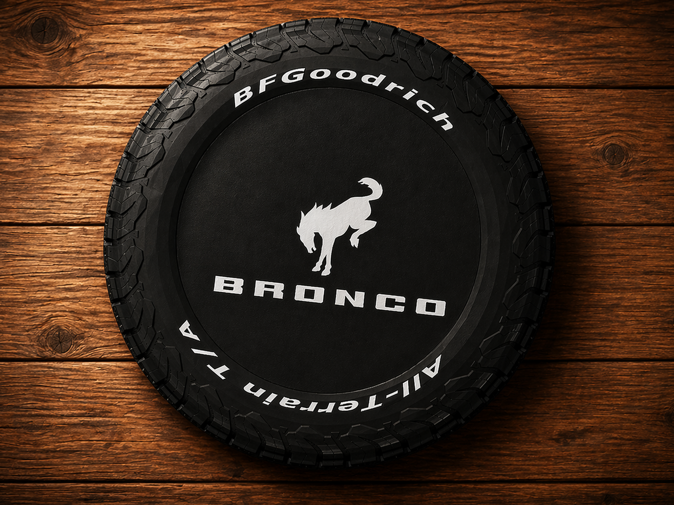 Esvazia Bolsos  Logo Ford Bronco e Pneu BFGoodrich