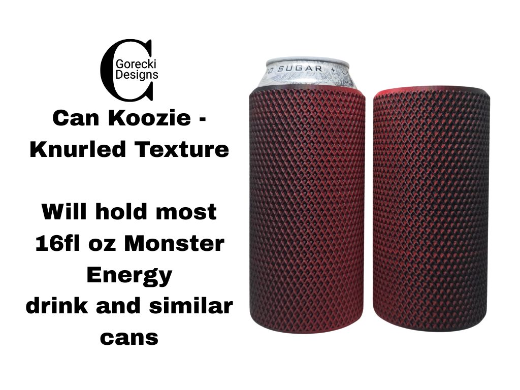 16oz Can Koozie - Knurled Texture