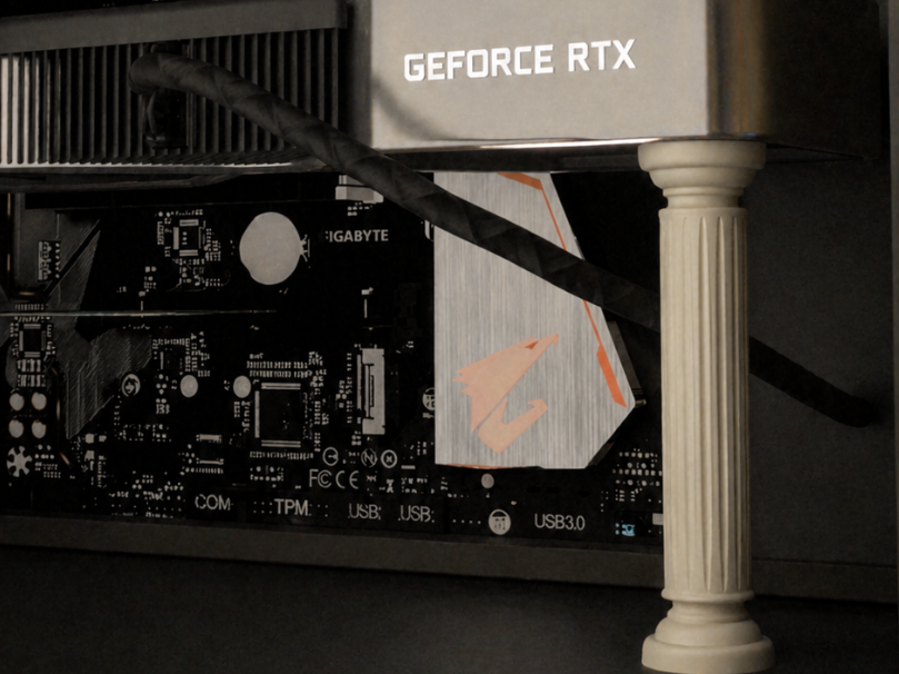 Pillar GPU stand