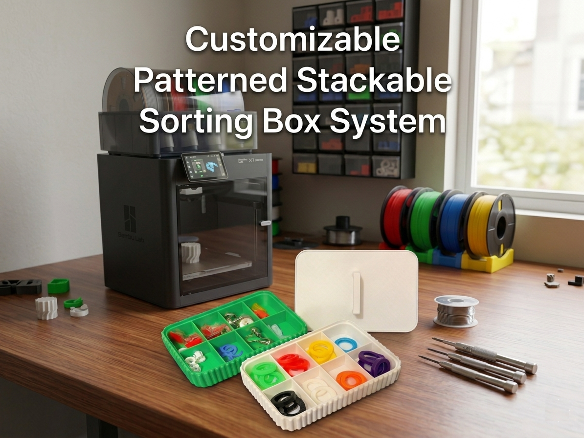 Customizable Patterned Stackable SortingBox System