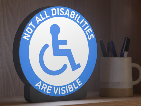 Disbled Circle Sign (Handicap) - Lightbox