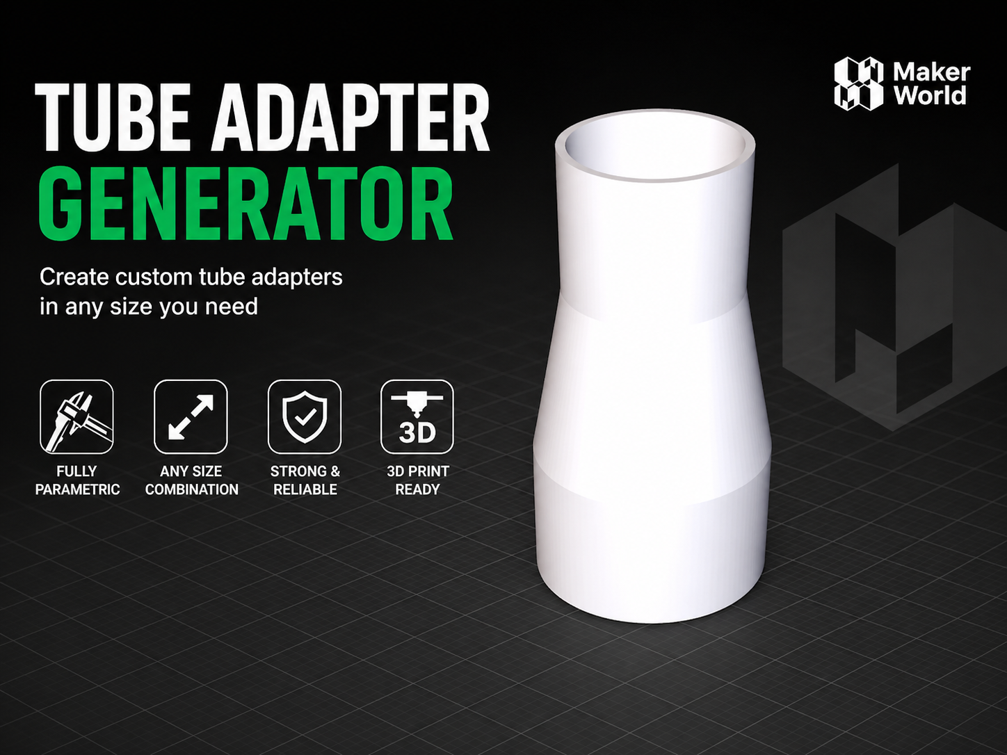 Tube adapter / reducer - GENERATOR