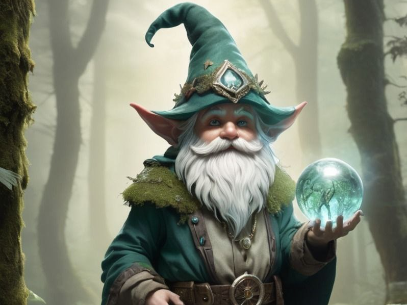 Gnomo della foresta mago