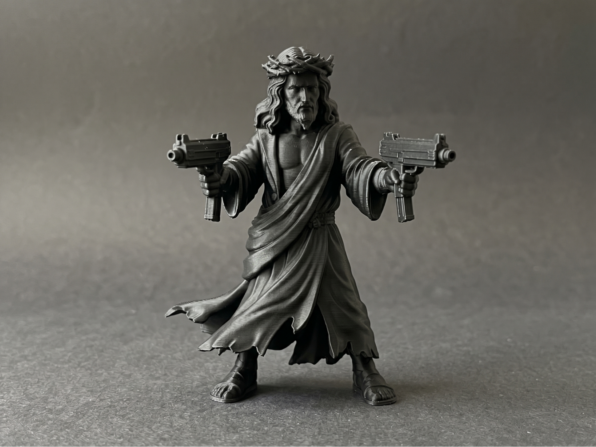 Jesus Christ with Dual SMGs (Controversial Figurin