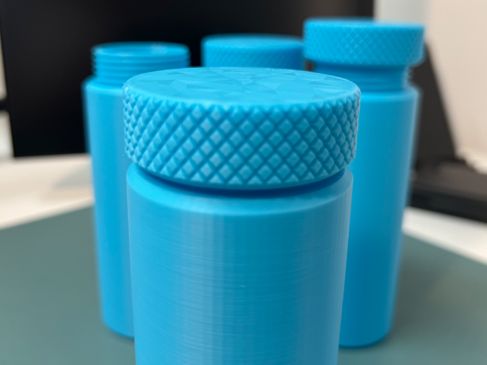 Supplement Container; 55x145mm; Knurled Lid