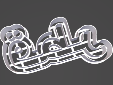 customizable cookie cutter text or svg auto mirror