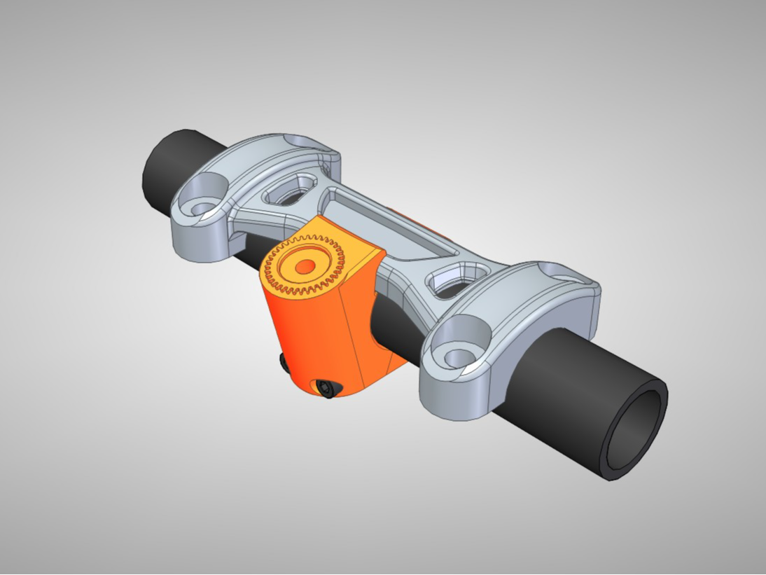Triumph 1200 Speed twin QuadLock handlebar clamp