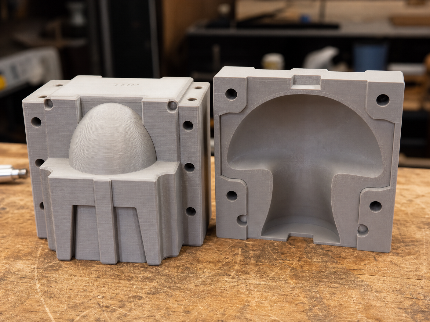 Mushroom mould for cement