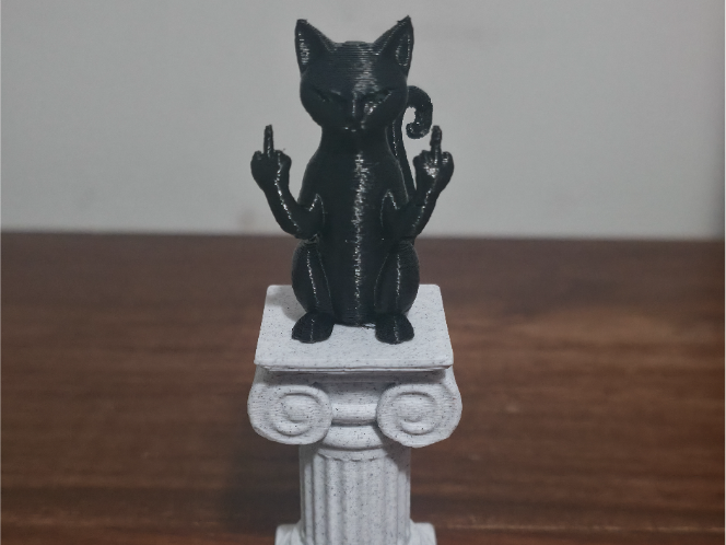 POAP - Cat placed on a podium