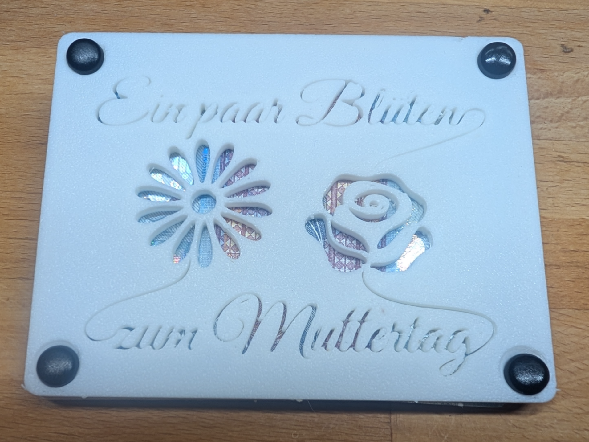 Geldgeschenk Box - Ein paar Blüten zum Muttertag
