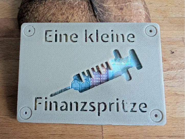 Geldgeschenk Box - Eine kleine Finanzspritze