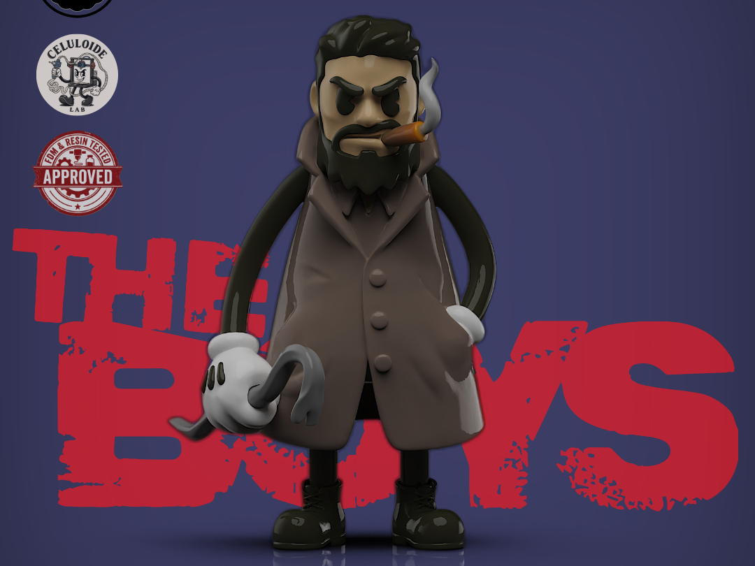 billy Butcher 30s Cartoon (Rubber hose style)