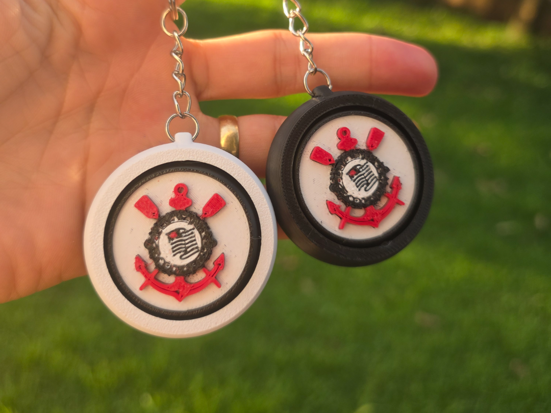 Chaveiro Giratório do Corinthians