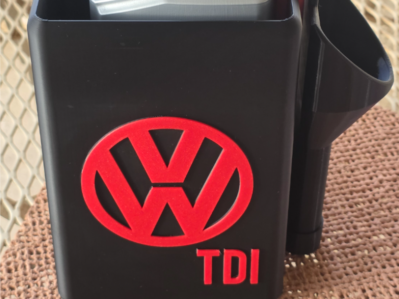 VW TDI DIESEL KLEEN HOLDER WITH FUNNEL