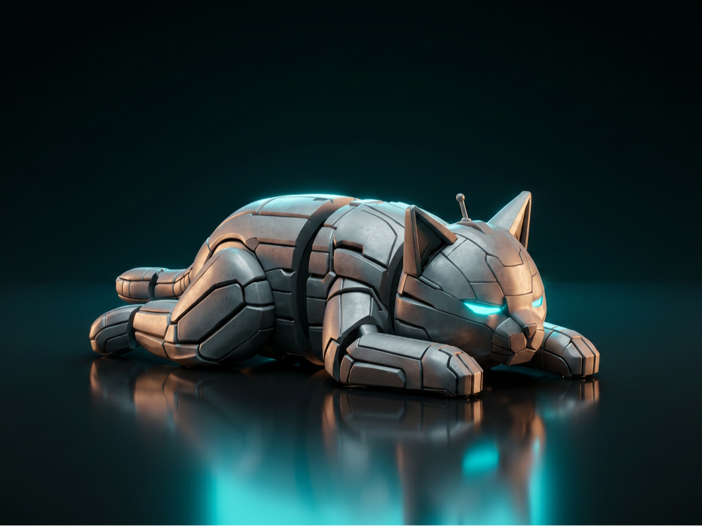 IRONBOX FlexiCat  Articulated Mech Cat Figure