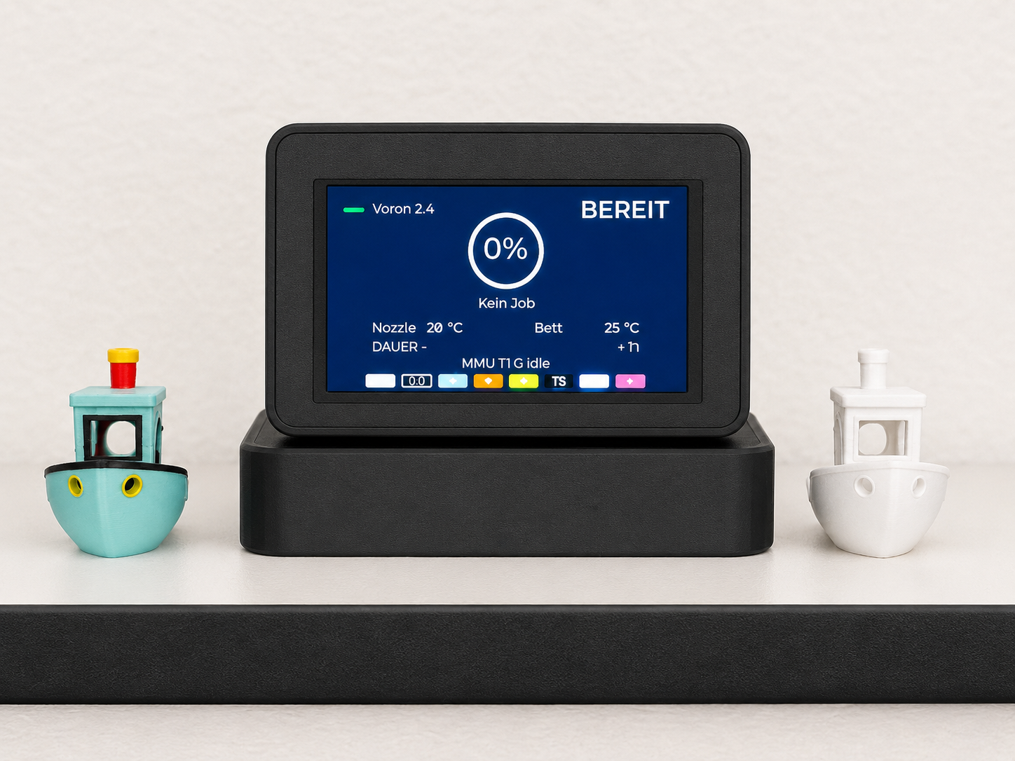 ESP32-S3 Klipper Dashboard Case w. Weather,Crypto