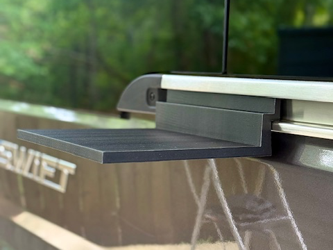 Promaster camper van exterior shelf