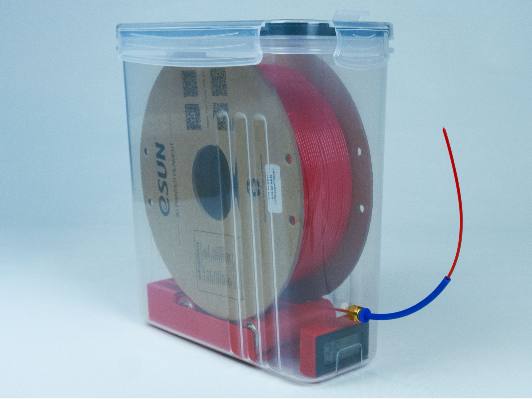 DRY BOX 3D Filament: Hygrometer, Desiccant, Print