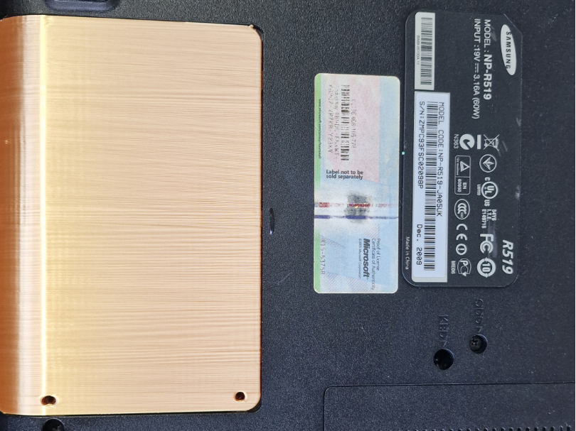 Samsung NP-R519 HDD Hard Drive Cover Replacement