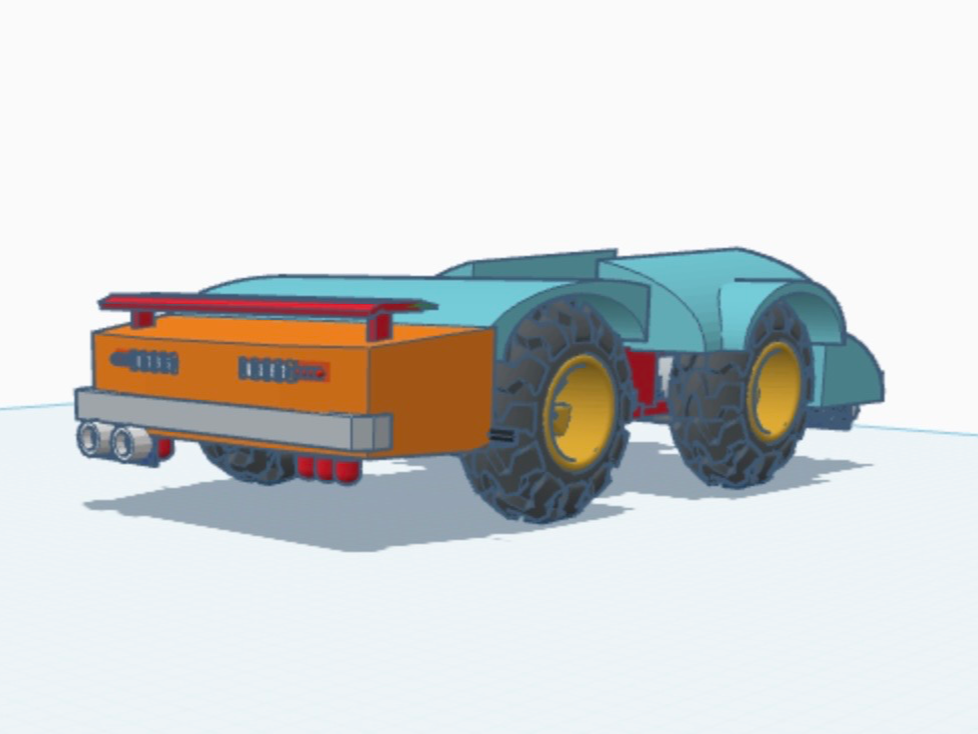 Robotic car chassis with many sensors