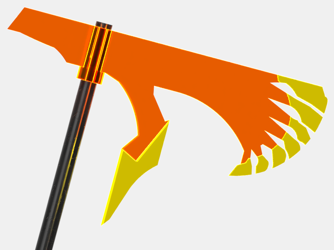 Bionicle Tahu G2 Fire Battle Axe Prototype