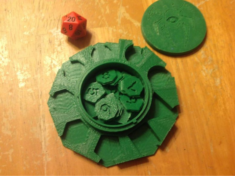 D&D 5E - Mini Spell Slot Tray and Tokens / w Lids
