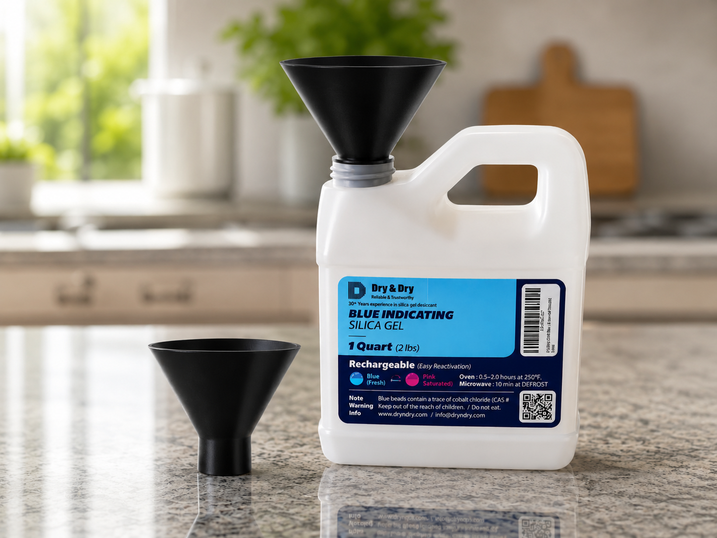 Funnel for the Dry silica gel desiccant bottle