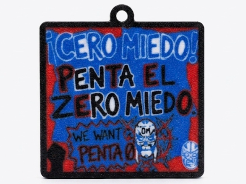 "Cero Miedo" Penta El Zero Miedo  Keychain