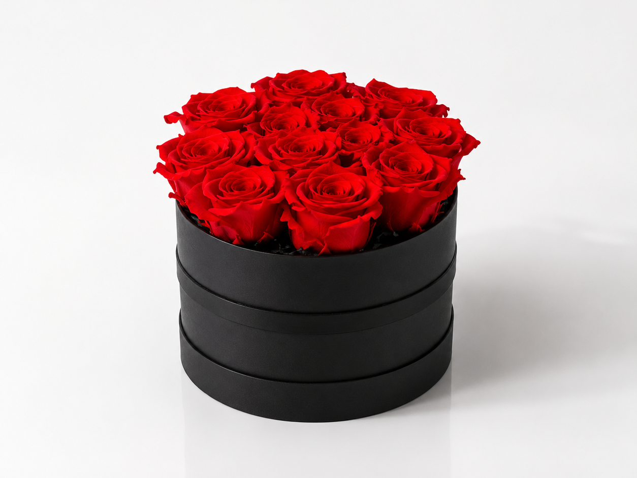 Red Rose Hatbox