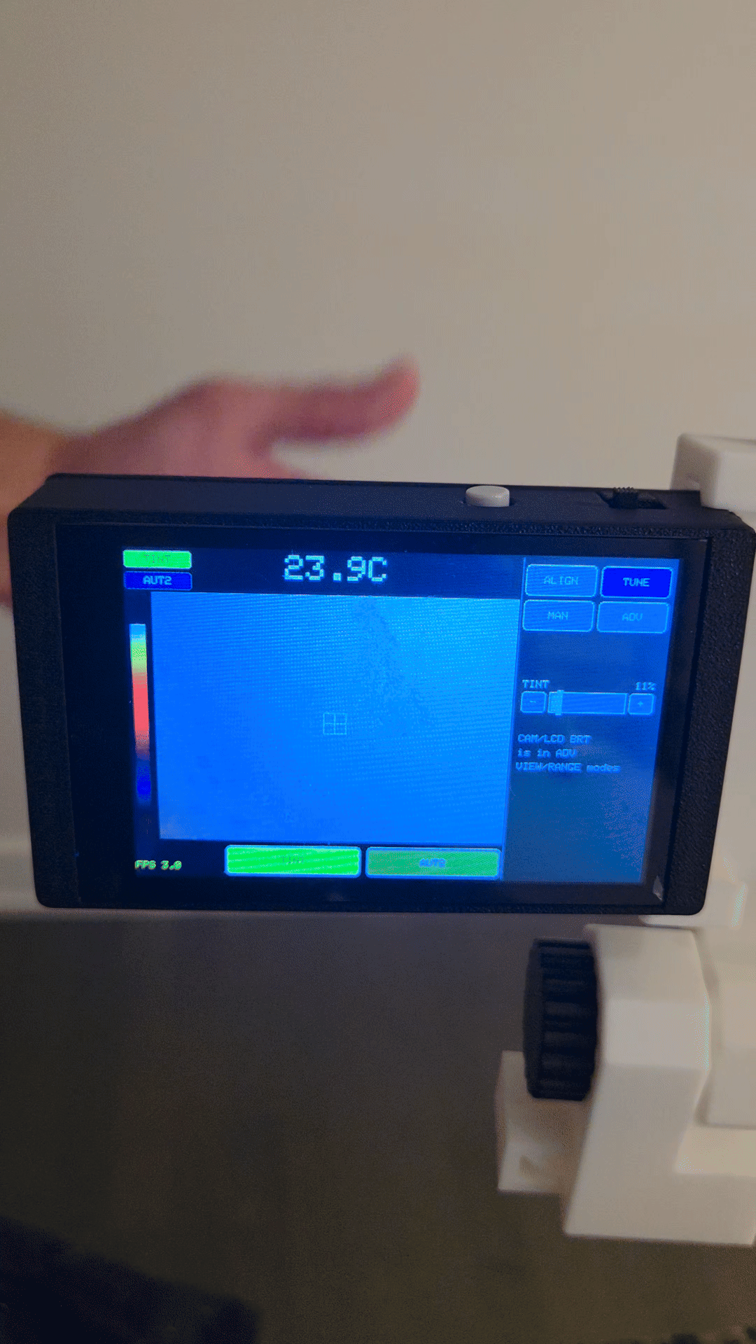 Thermal Camera with RGB camera Overlay - esp32