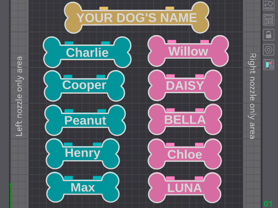 Customizable Dog Crate Tag (Parametric)