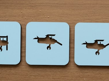 aviation Stencils – Animated Flying  Collection