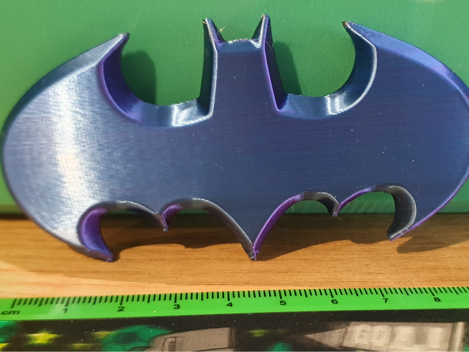 Batarang batman talisman keepsake tricolour