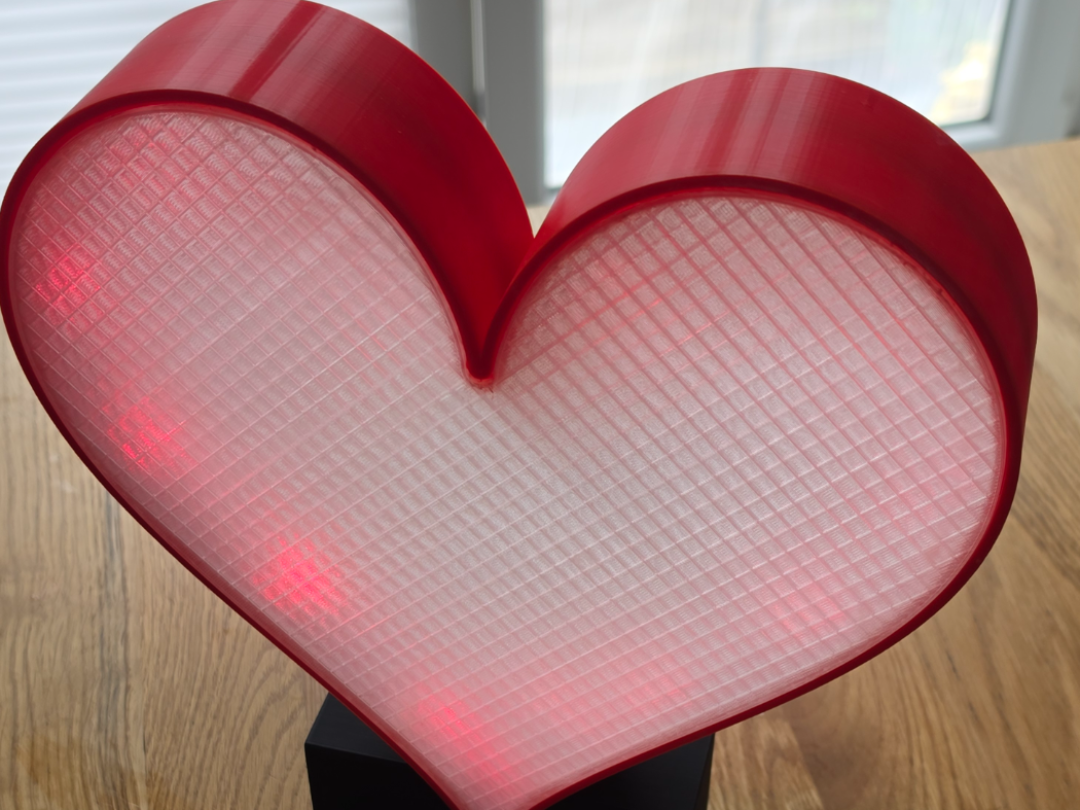 Herz Lampe für LED Streifen