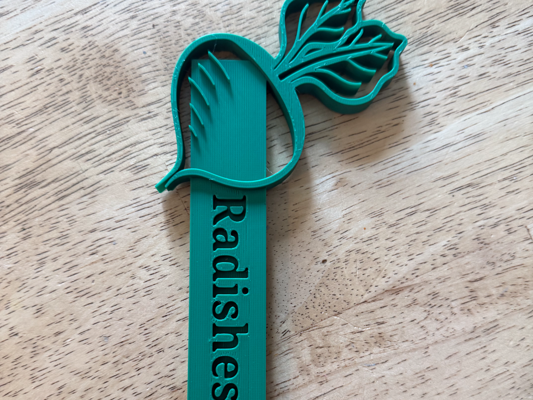 Radishes Garden Stake