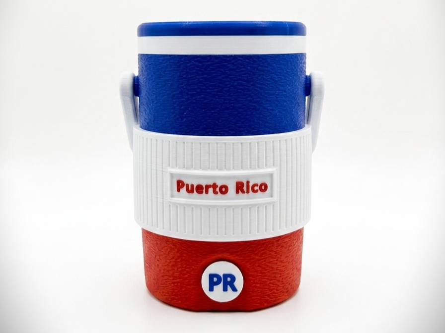 The Boricua Cooler: 12oz Retro Can Koozie
