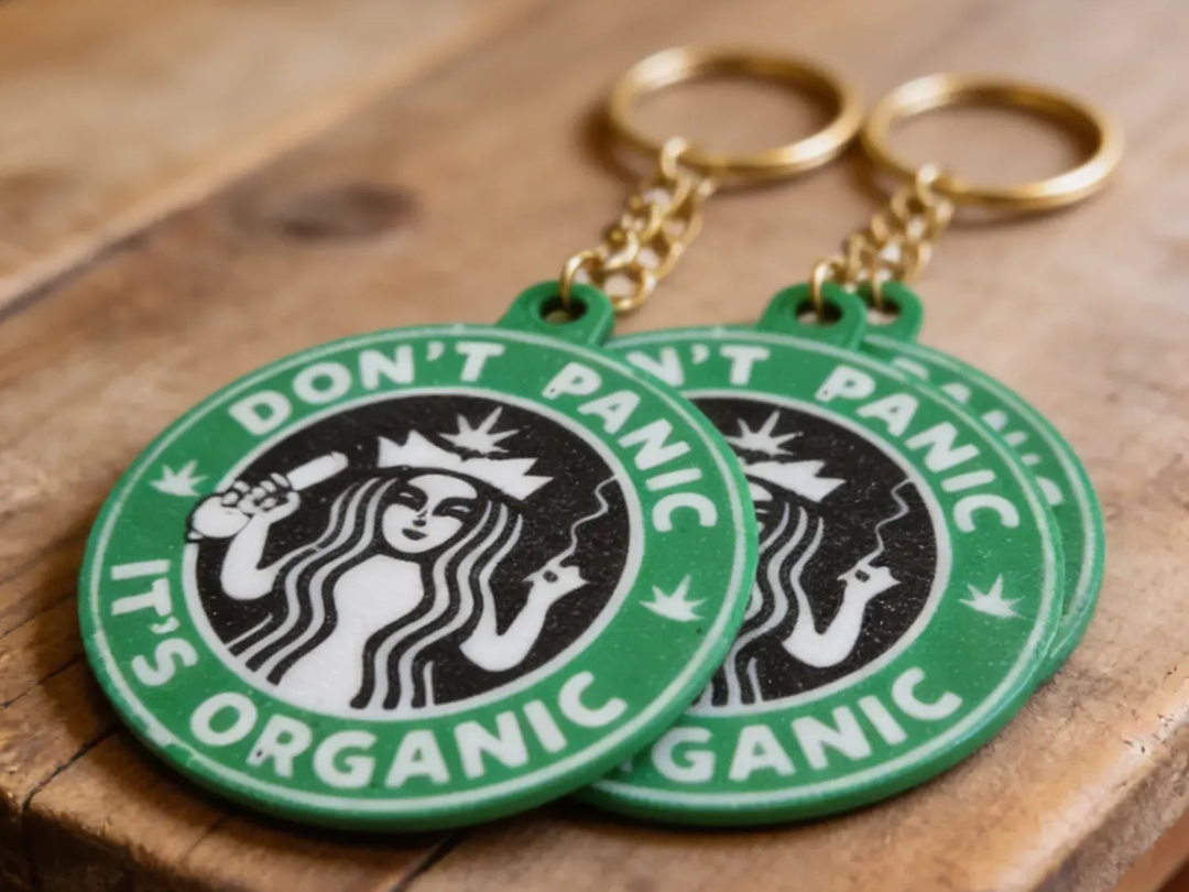 Dont Panic Its Organic Cannabis Keychan