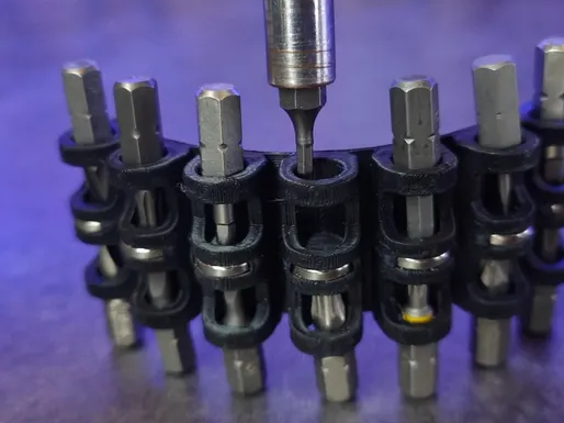 BitAtWork — Magnetic Bit Organizer (7 or 14 Bits)