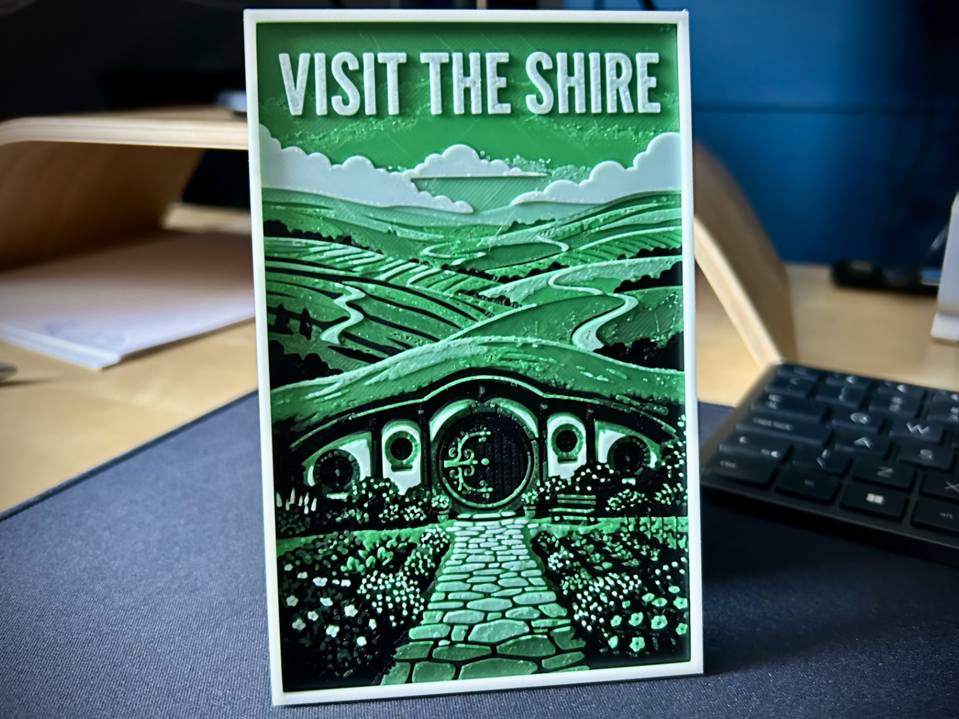 Visit the Shire - LotR 3 color Hueforge