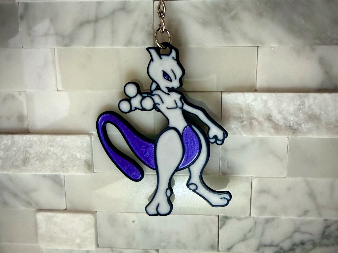 Mewtwo keychain