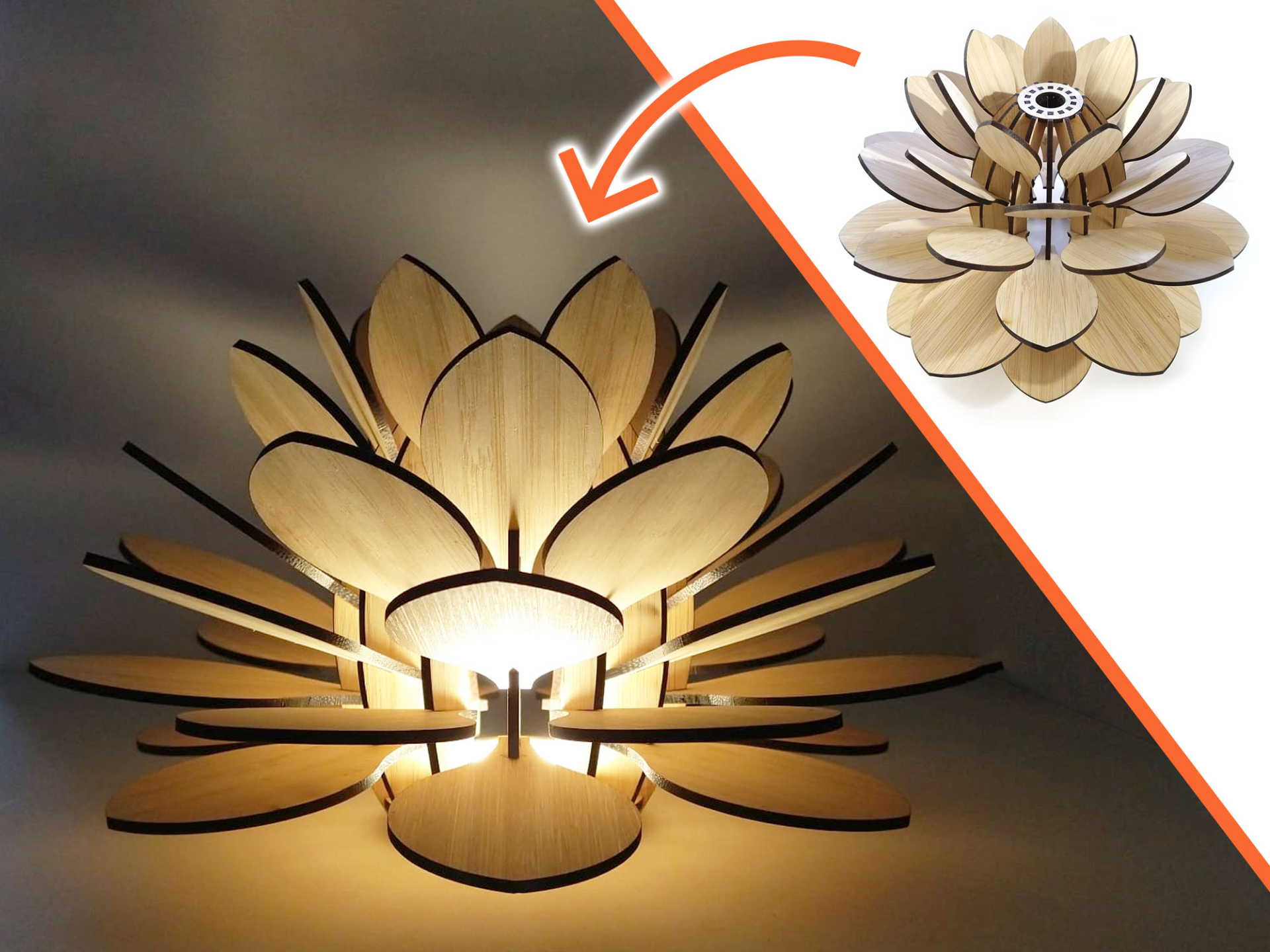 Lasercut Artichoke Lamp