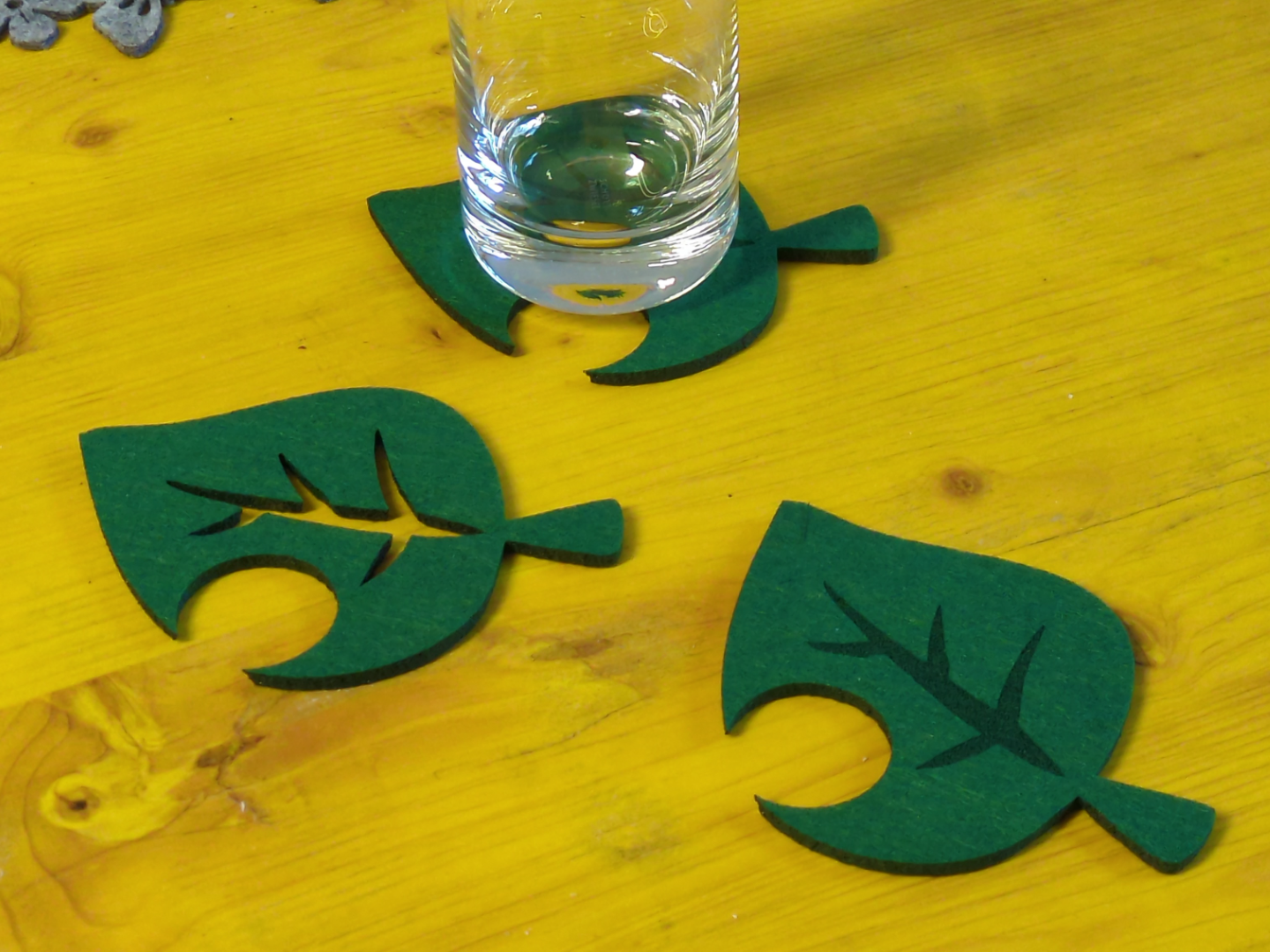 Animal Crossing Inspired Leaf Coaster