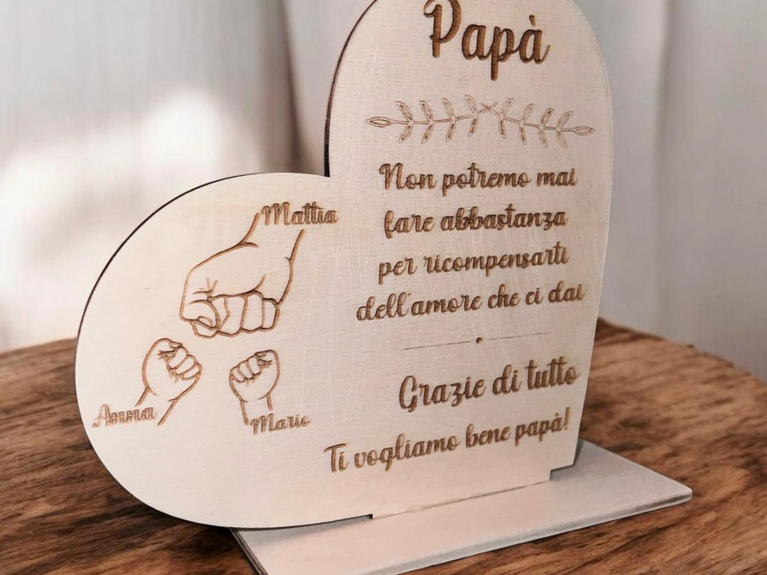 Cuore Per festa Papà - idea regalo