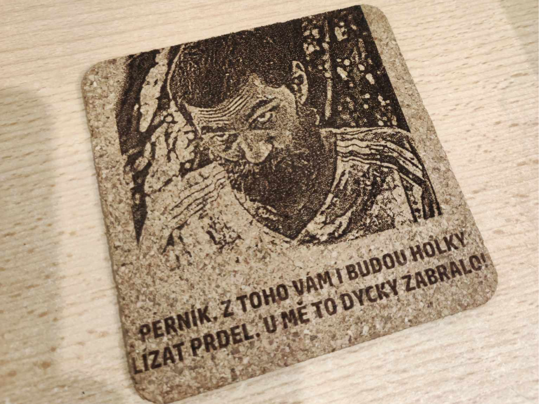 Party Hard Czech movie funny cork coaster Derviš