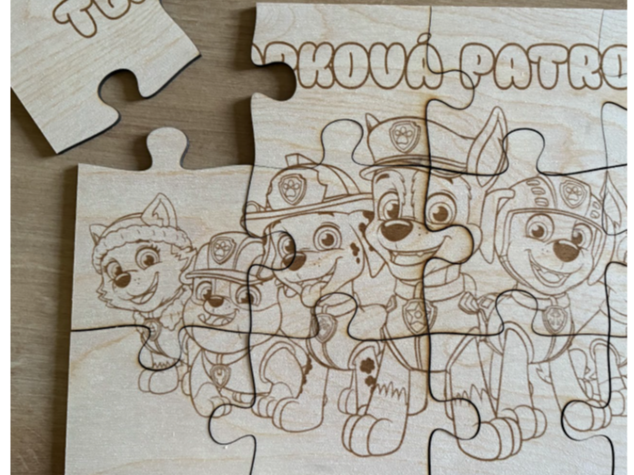DIY Coloring Puzzle – Paw Patrol Theme