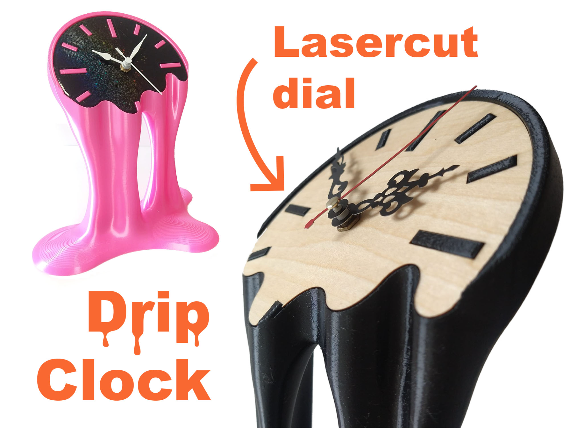 Melting Clock! (lasercut dial)