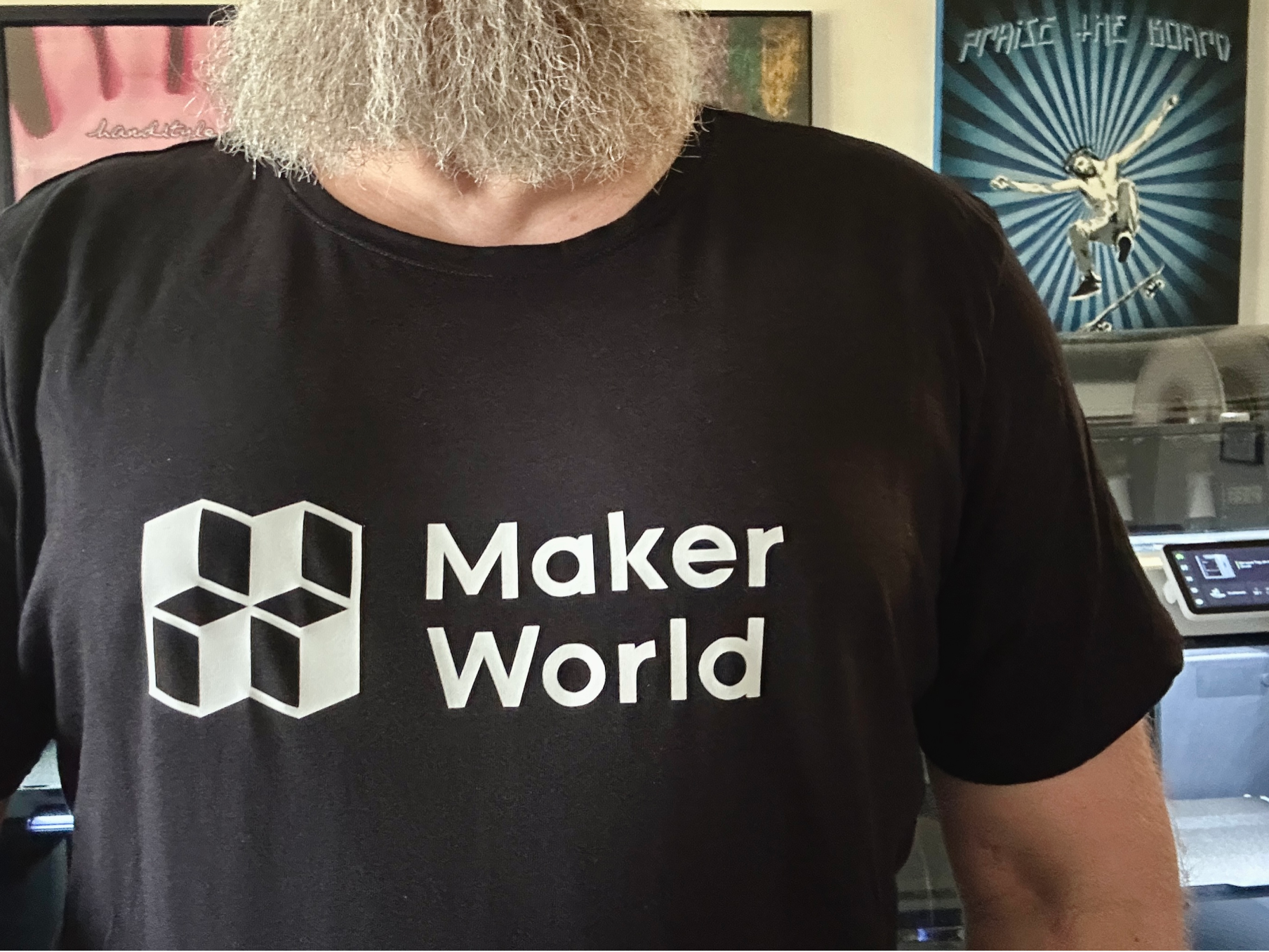Makerworld Logo, Bügelaufkleber, Sticker, Laser