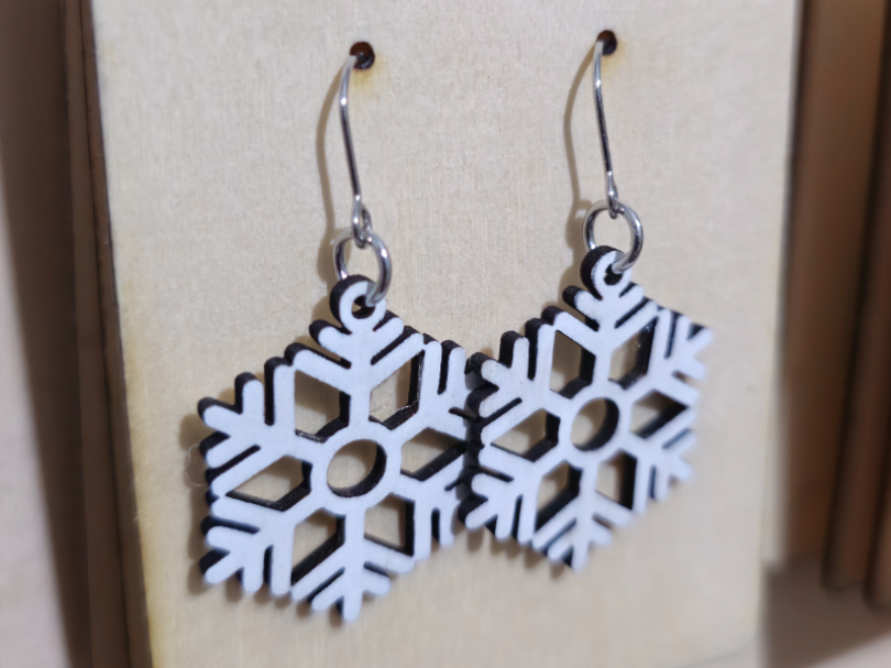 snowflake earrings