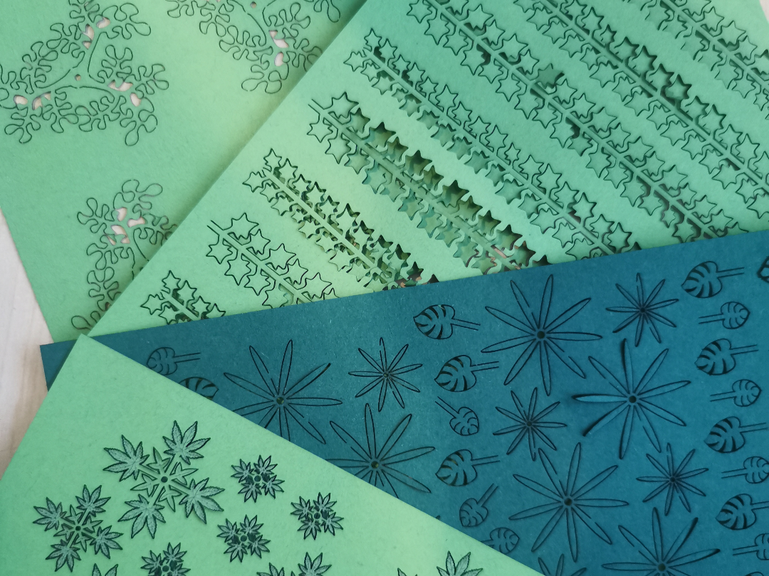 lasercut Papier Pflanzen