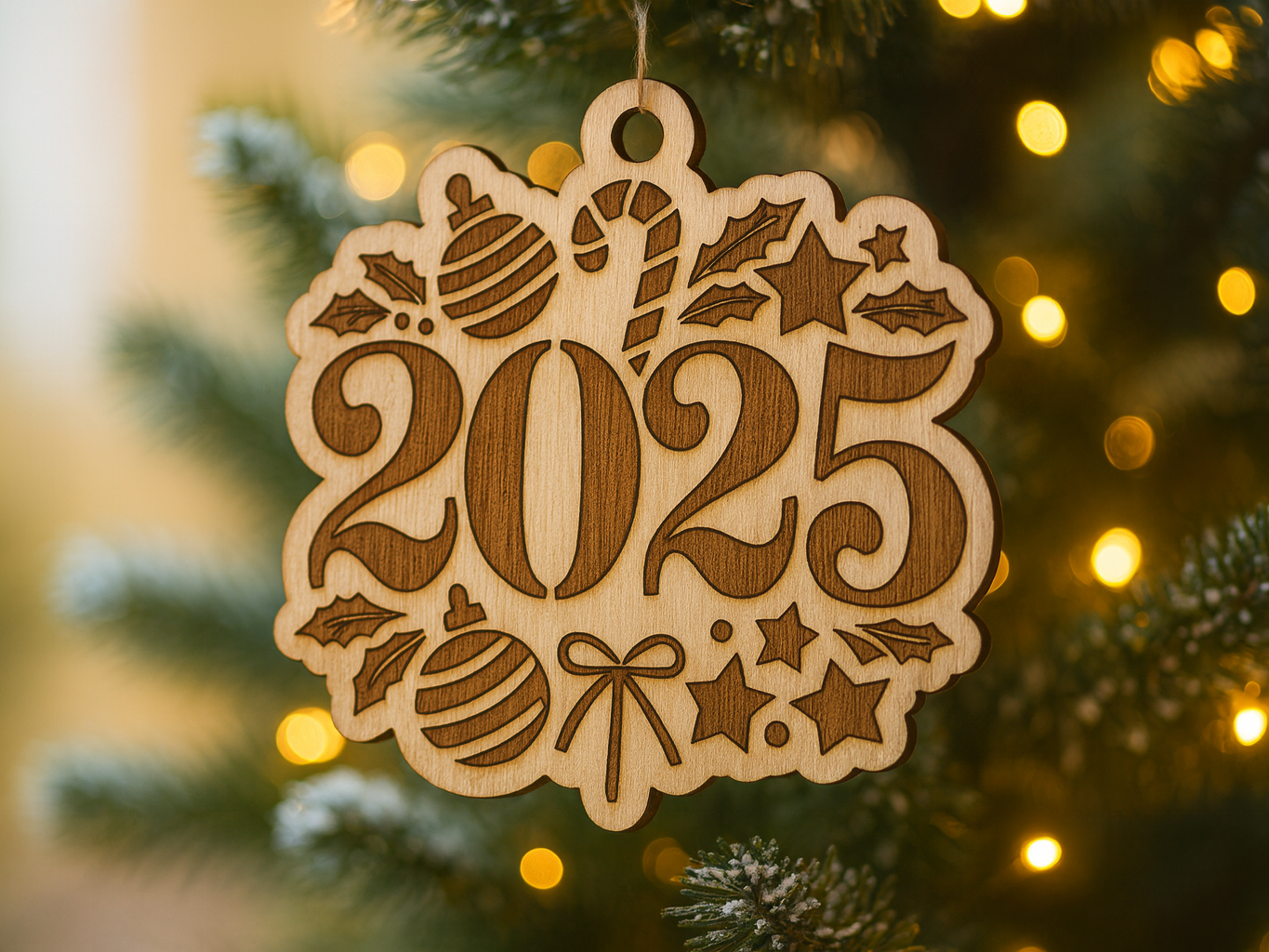 2025 Christmas Ornament for Laser Projects